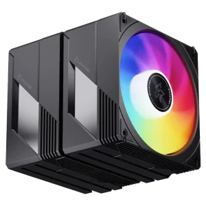 SNOWMAN 8 Fluid Bearing Copper Aluminum CPU Cooling Radiator ARGB Fan 120mm 76.8CFM 1700 AM5 Black Flat New Top Side