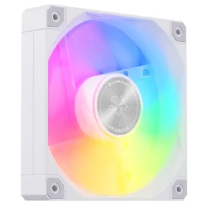 SNOWMAN AS120 ARGB WH 120mm CPU Cooler Fan Radiator Fan High Performance Fan for Processor