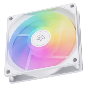 SNOWMAN BF120 ARGB WH 120mm Fan CPU Cooler Fan High Performance Radiator Cooling Fan Universal Radiator Fan for Processor