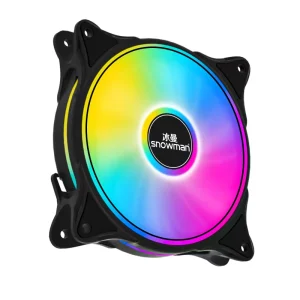 SNOWMAN PC Cabinet Cooling Fan 6Pin PWM CPU Air Cooler Desktop PC Case 120mm Cooling Fan