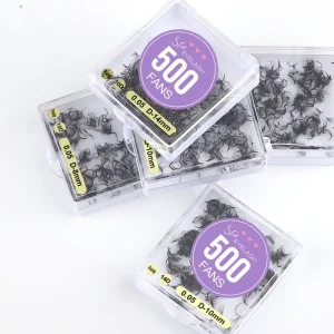 SP EYELASH Handmade Ultra speed Promade Fans 3D 20D 0.05 0.07 Lash Premade Fan Pointy Base C CC D DD Curl Volume Loose 1000 Fans
