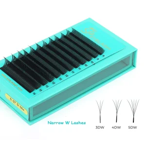 SP EYELASH Narrow Natural Silk YY W Lash Extensions 3D 4D 5D Narrow Pre Made Lash Fans W shaped Fan