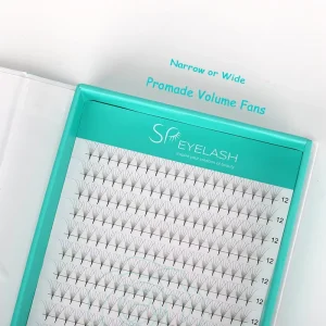 SP EYELASH Narrow Promade Fans 3D 5D 8D 10D Pointy Base Premade Volume Fans Narrow Eyelash Extension Fans