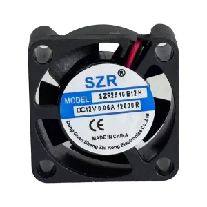 SZR2510 Ball Bearing Industrial Plastic DC Axial Flow Fans 25x25x10mm 5 12V High Speed DC Air Cooling Fans OEM ODM