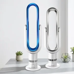 Safe Bladeless Design 42 Inch Tower Fan Oscillating Air Circulator Cooling Fan for Home Hotel
