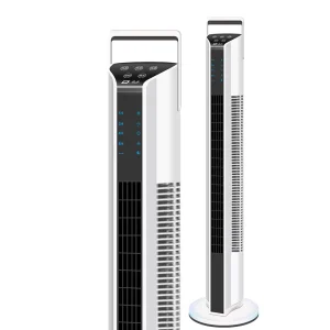 Safe Bladeless Tower Fan Quiet Swing Vertical Floor Fan Touch Control Electric Cool Fan for Household Dorm Bedroom Office Space