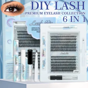 Segment Cluster Lashes Hand Made Individual Mix Curl Natural Faux Mink DIY Lash Clusters Fan Eyelashes