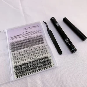 Segment Pre Cut Eyelashes C D Curl Diy Cluster Lashes Private Label DIY Fans Lashes Cluster Eyelashes Set