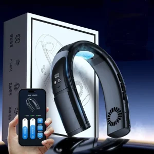Semiconductor Cooling Hanging Mini Wearable Fan Portable USB Rechargeable Outdoor Smart Neck Cooling Fan
