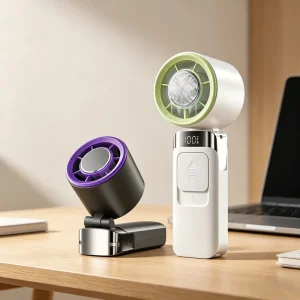 Semiconductor Cooling High Quality Portable Mini Fan Neck Handheld Desktop Multi Scene Use Rechargeable Fan 100 Speed