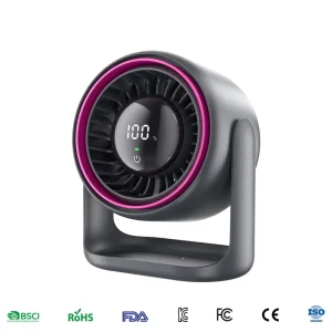 Seven blade Quiet Fan With a Pressurized Airflow System and Smart LED Display for a Peaceful Sleep and Study Room