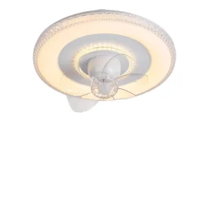 Shaking Head Fan Light Bedroom Ceiling Light 360 Degree Shaking Head Children’s Room Master Bedroom Fan Light Cream Fan Light