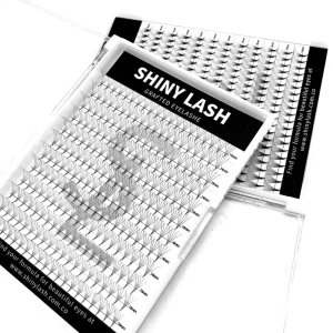 Shiny Lash Grafted Eyelash Premade Lash Fans Pointy Thin Base 12 Rows 0.05 mm 0.07 mm 0.10 mm for Salon