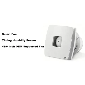 Silent 4 Inch Wall Window Mount Exhaust Fan Pure Timer Sensor ABS Ventilator CE RoHS Certified Household 110V OEM Supported