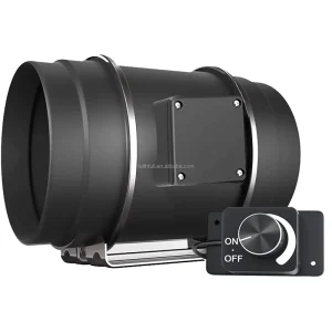 Silent 8 Inch 830 CFM 180W Ventilation Exhaust Duct Fan With Variable Speed Controller Regulation Pipe Blower Fan