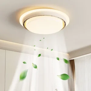 Silent Bladeless LED Ceiling Fan Light Full Spectrum High CRI Minimalist Style Ceiling Fans Modern Fixture with Remote Control