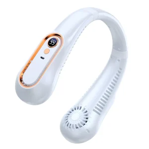 Silent Bladeless USB Rechargeable Neck Mounted Small Fan Outdoor Portable Ultra Long Battery Life Cooling Hanging Neck