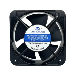 Silent DC Axial Cooling Brushless Radial Fan 150x150x50mm 150mm 12V 24V 48V Volt Fans for Home Theater and Cabinets