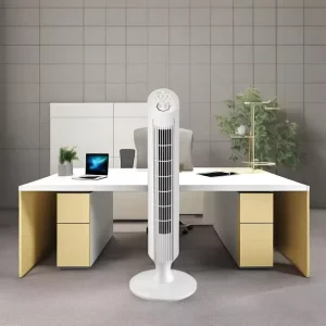Silent Fan Bladeless Tower Portable Smart Standing Tower Fan Electric Ventilation Air Cooling Timing Function