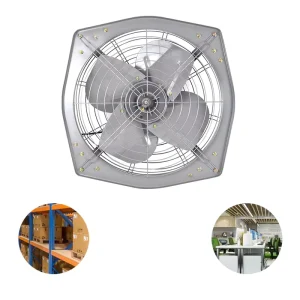 Silent Powerful Window Type Axial Exhaust Fan High Suction Wall Ventilation for Kitchen Household and Farm Use