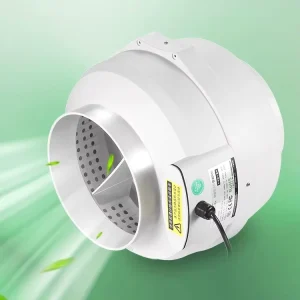 Silent Turbo Inline Duct Fan Powerful Exhaust Vent for Kitchen Fume & Bathroom Commercial & Home Use