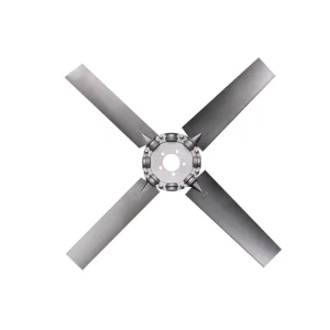 Silver Aluminum Alloy Axial Flow Cooling Fan Axial Impeller Blade for Air Condition