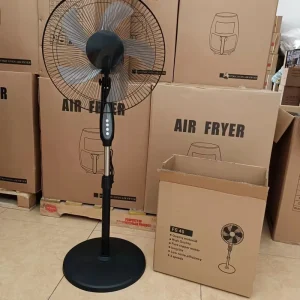 Silver CREST Large Electric Tower Pedestal Fan Cross Border Export Household Floor Fan with Shaking Head Feature Silver