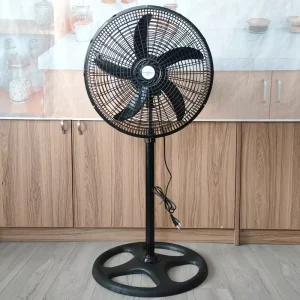 Silver Large Electric Tower Pedestal Fan Household Floor Fan with Shaking Head Feature Silver