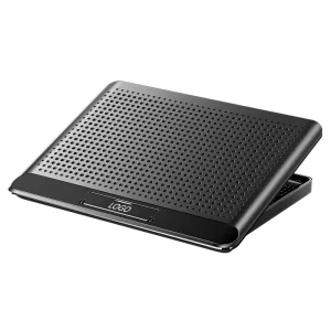 Single Fan Aluminum Alloy Laptop Cooler Ultra-thin Lightweight High Airflow Laptop Cooling Pad Adjustable Height Big Fan