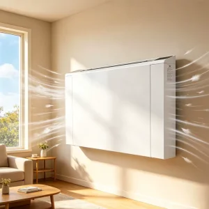 Slim Wall Mounted Fan Coil Unit Chilled Water Hydronic FCU for Hotel Hospital Home Heating and Cooling