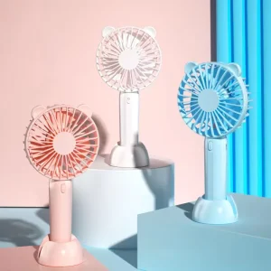 Small 3 Speed Wind Cooling Rechargeable Table Electric Stand Desk USB Portable Mini Handheld Fan