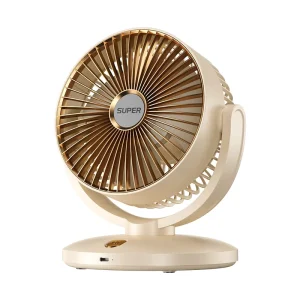 Small Desktop Fan USB Rechargeable Air Circulator Fan Personal Turbo Fan Quiet Table Electric Fan for Bedroom Home Office