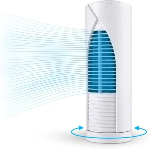 Small Electric Mini Plastic Bladeless Tower Fan for Household and Hotel Use Pedestal Oscillating Air Cooler