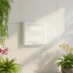 Small Electric Plastic Square Window Wall Glass Mounted OEM ODM Air Extractor Ventilation Exhaust Fan