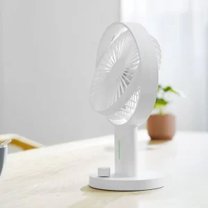 Small Rechargeable Eco Friendly Plastic Table Fan for Office Outdoor Camping Household & Hotel Use Mini Portable Summer Cooling
