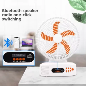 Small Rechargeable High Quality Solar Table Fan USB Phone Charging Port Matching Solar Lights Multi Function Solar Powered