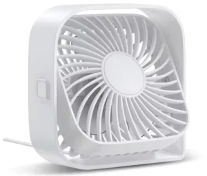 Small Table Fan With Strong Airflow Quiet Operation Portable Fan Speed Adjustable Head 360 Degree Rotatable Mini Personal Fan