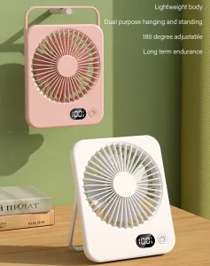 Small USB Rechargeable Portable Outdoor Car RV 180 Degree Tilt Folding Desk Fan Battery Operated Personal Fan