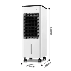 Small Water-Cooled Air Cooler Fan Mobile Refrigeration Humidification Purifier for Hotels Plastic Electric AC