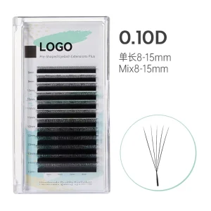 Smaller Spacing W Lashes 0.07 C D Eyelash Extensions Narrow YY 3DW 4DW 5DW Shape Lashes Clover Lash Trays