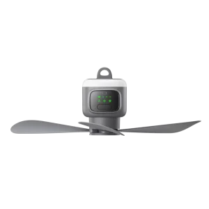 Smart 12000mAH USB-Charged Air Cool Detachable Ceiling Fan with Light for Outdoor and Household Use