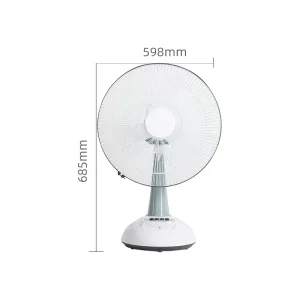 Smart 18 Inch Rechargeable Fan with Natural Wind Mode Remote Control 12V Battery Wall Mounted Fan for Outdoor and Large Room