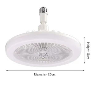 Smart 3 Wind Speeds Ceiling Fans for Bedroom Living Room with Remote Control and Light LED Lamp Fan Converter