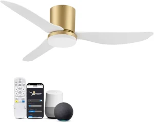 Smart 3CCT LED Ceiling Fan Light Best Modern 42 Inch Tuya Remote Control Compact Luxury Home Decorative Ceiling Fan with Light
