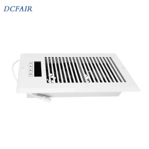 Smart AC Vent Booster Fan 4″ X 10″ Register Plastic Blades Motor Core Whisper-Quiet 120 CFM Airflow 10-Speed 220V/110V