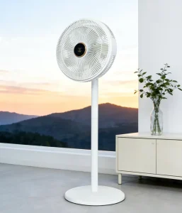Smart AI Voice DC Inverter Electric Pedestal Fan 36 Speed Temp Sensing Antibacterial Blades Mosquito Repellent Oscillating