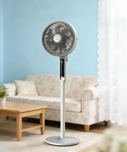 Smart AI Voice DC Inverter Metal Pedestal Fan 36 Speed Adjustable Height Remote Control Energy Efficient Class A+++ Low Noise