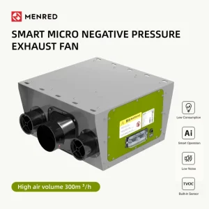 Smart Bathroom Ventilation Fan With PM2.5 TVOC Sensor Micro Negative Pressure System