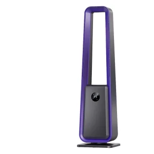 Smart Bladeless Electric Tower Fan 360 Oscillating Touch Control Timer for Household & Hotel Use Plastic