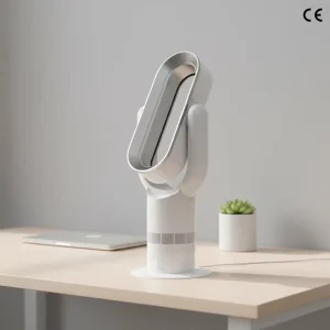 Smart Bladeless Fan with PTC Ceramic Wire Underfloor Installation Remote Controlled Overheat Protection Air Cooler & Heater
